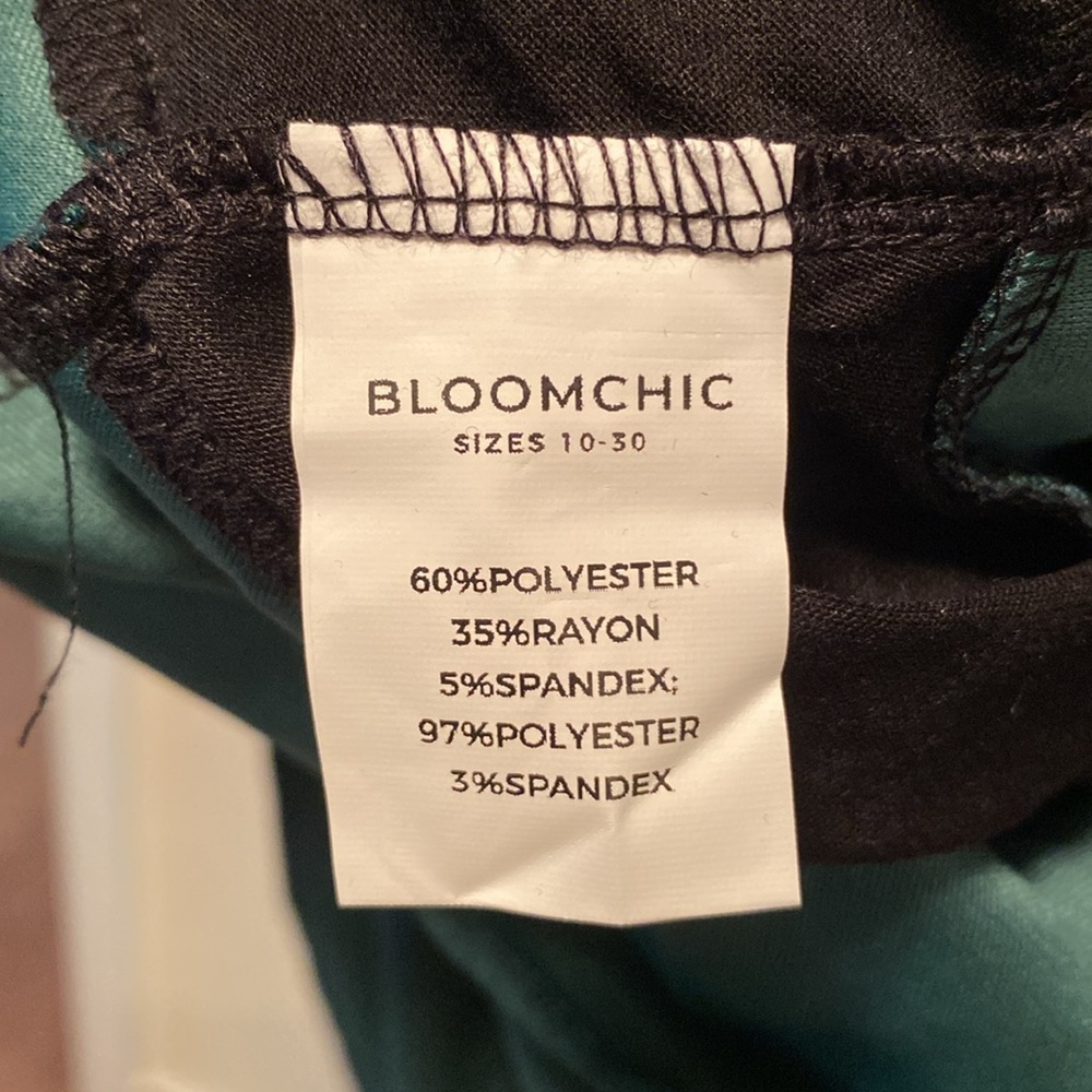 Brand New BloomChic Black/Green Dress…size 14-16 - Picture 4 of 4